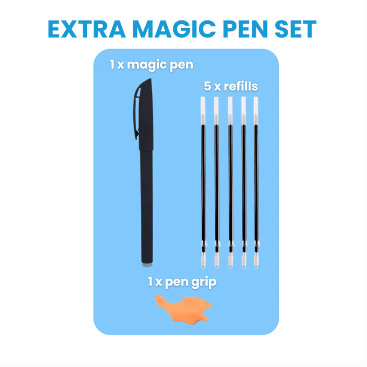 MagicGroove Tracing Book: Reusable Handwriting Practice with Disappearing Ink & Grooves