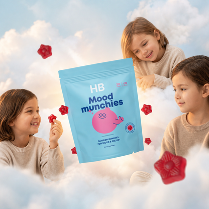 Mood Munchies - Natural Saffron Gummy Mood + Focus Support for Kids